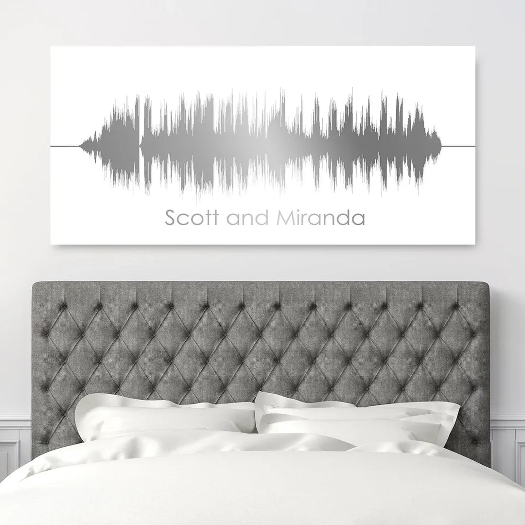 25th Anniversary Gift Silver Colored Canvas