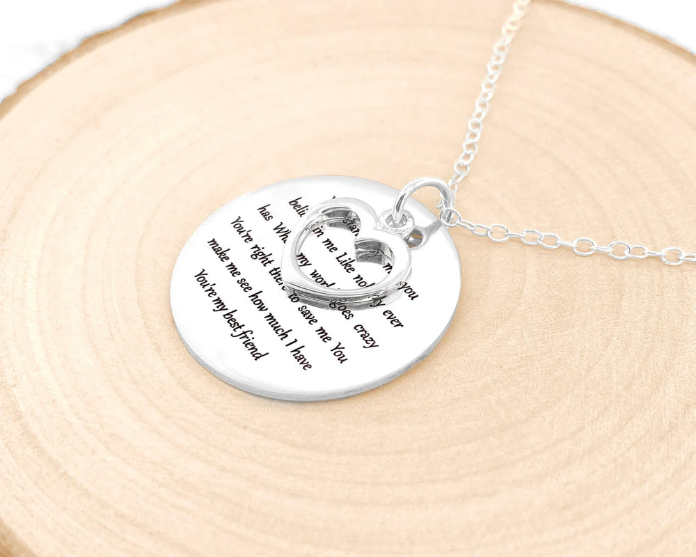 Silver 25th Anniversary Gift Necklace