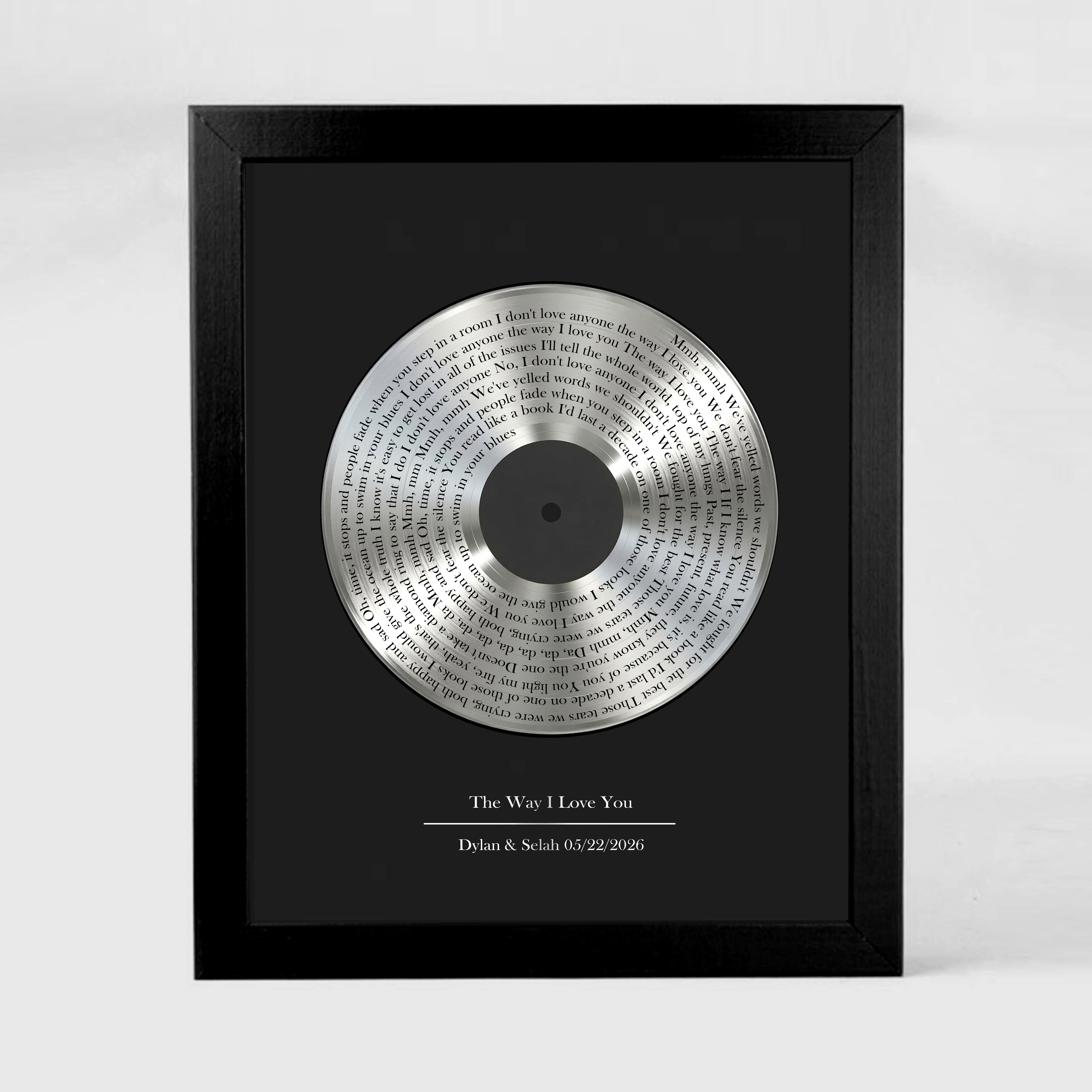 アート・デザイン・音楽 Vinyl Records and Covers by Artists Vinyl Record Art With Lyrics - Tin – Forever Anniversary