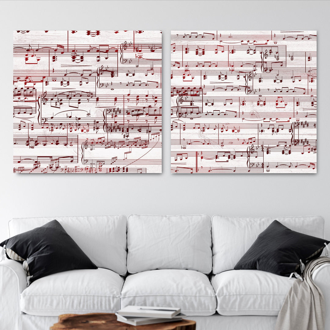 40th Anniversary Gift- Sheet Music Canvas