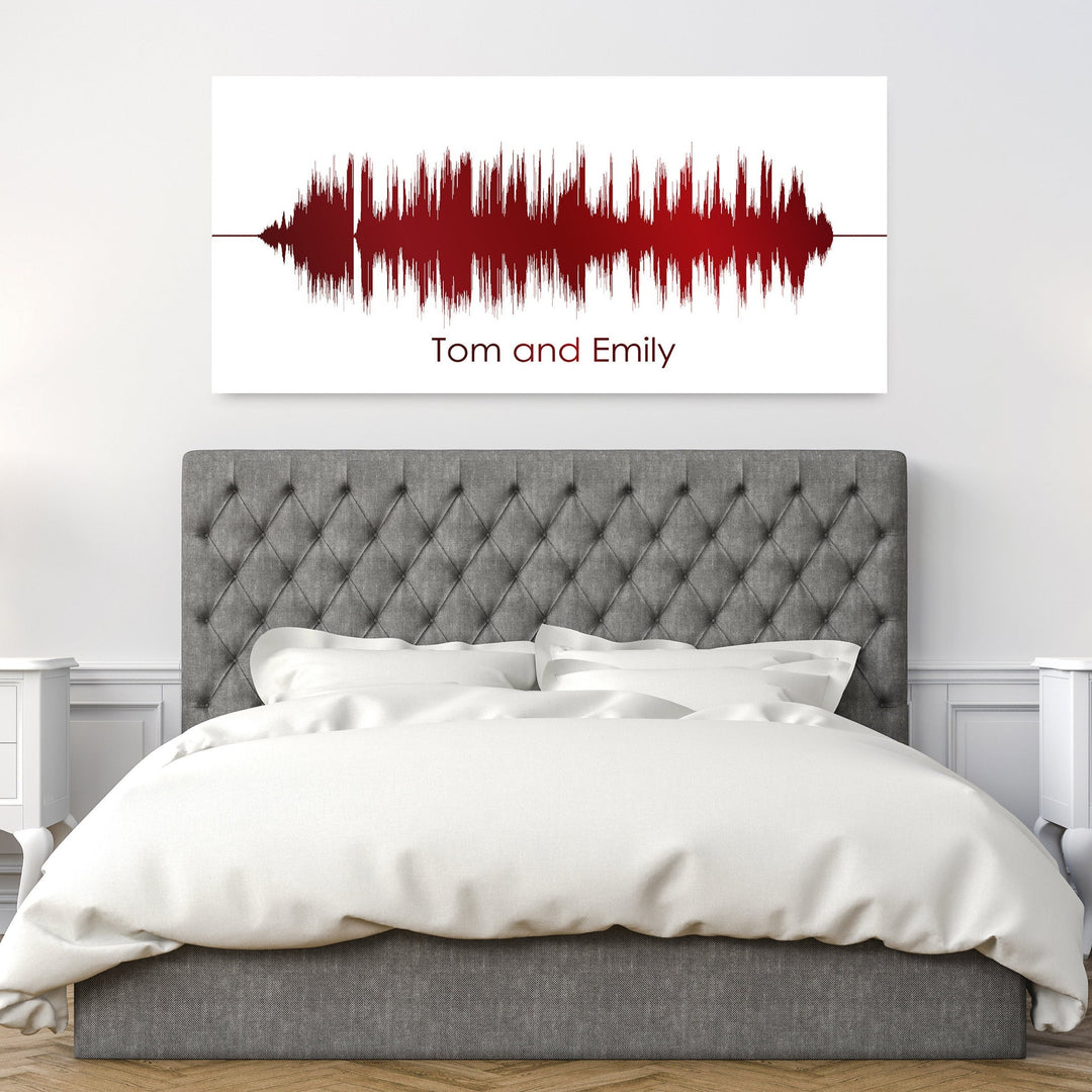 40th Anniversary Gift- Sound Wave Canvas