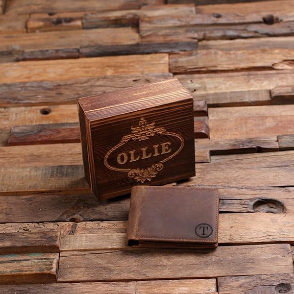 Men's Personalized Leather Wallet – Forever Anniversary