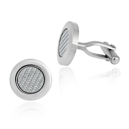 Woven Stainless Steel Cufflinks