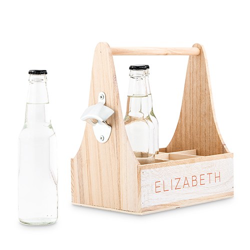 Wood Bottle Holder- Personalized