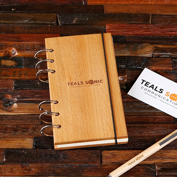 Wood Cover Notebook- Personalized