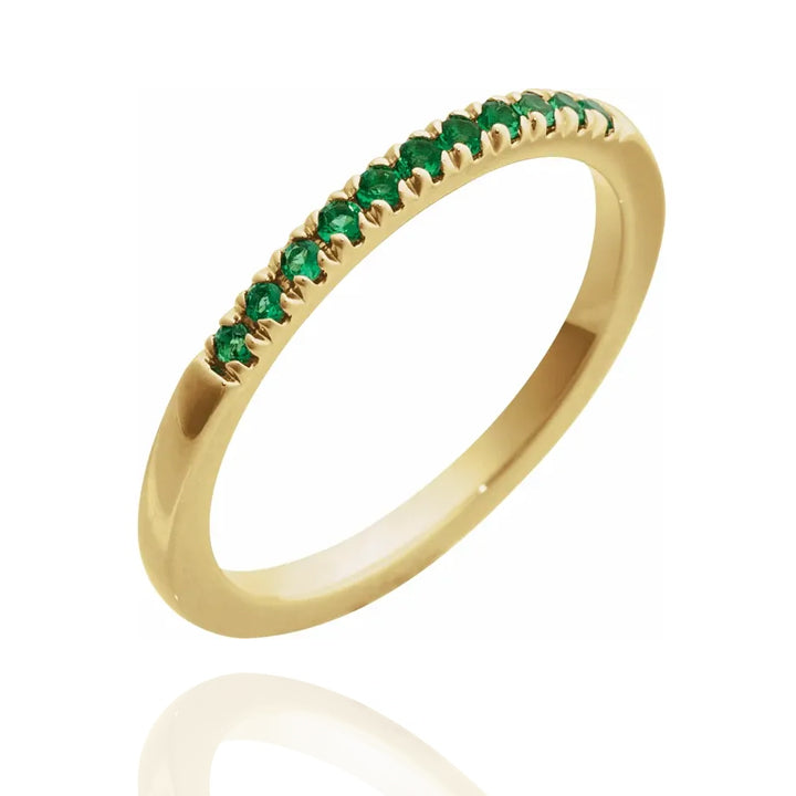 10K gold emerald ring