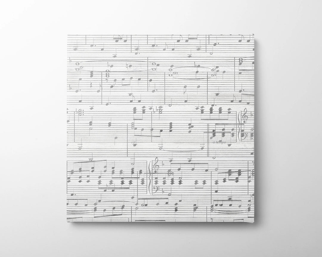 25th Anniversary Sheet Music Canvas Gift