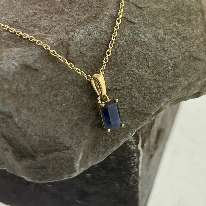 5th Wedding Anniversary Gift Sapphire Necklace
