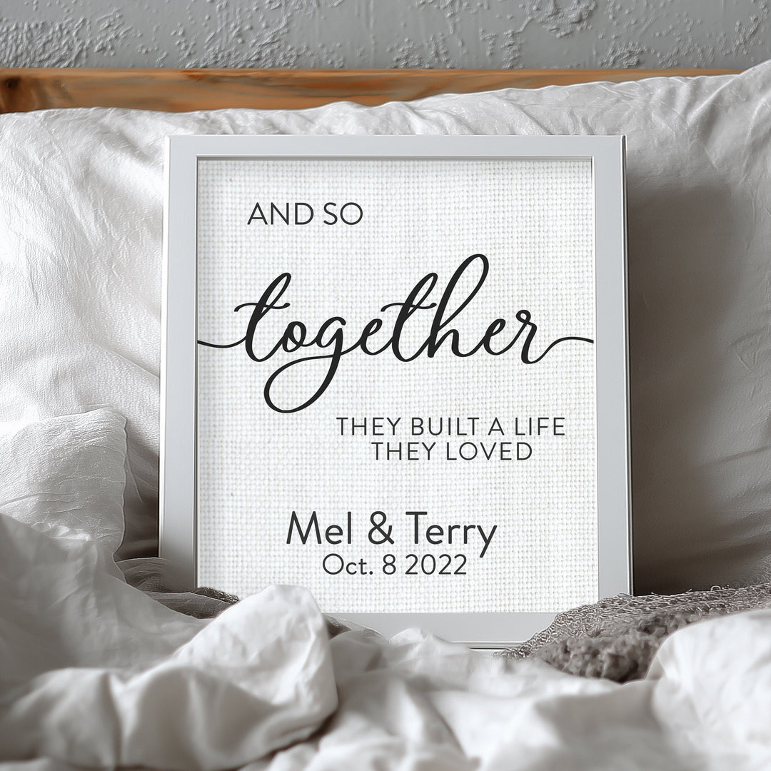 And so together 12th Anniversary Gift