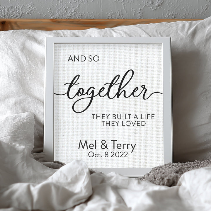 And so together 12th Anniversary Gift