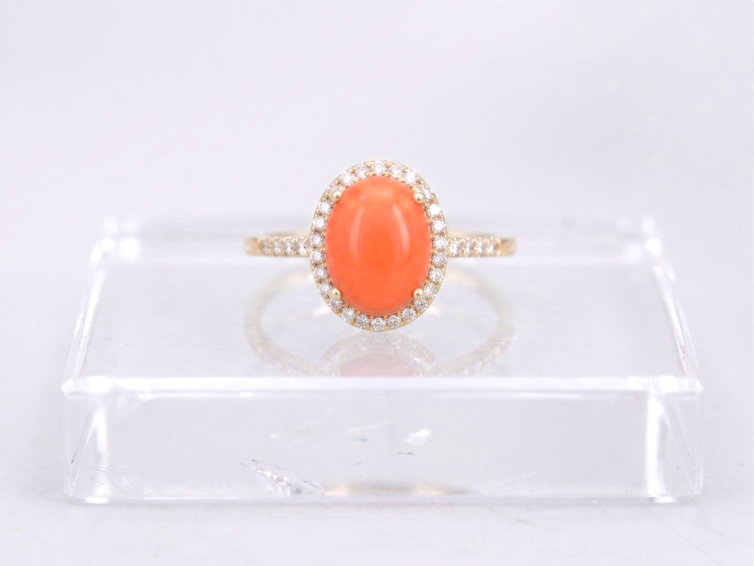 Coral Ring 35th Anniversary Gift