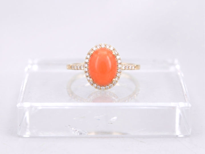 Coral Ring 35th Anniversary Gift