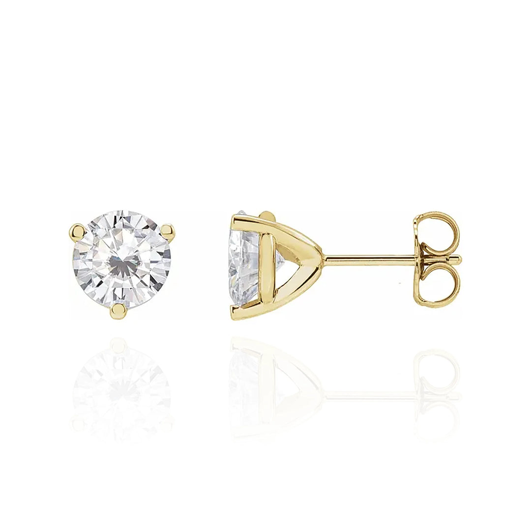 Gold Moissanite Earrings