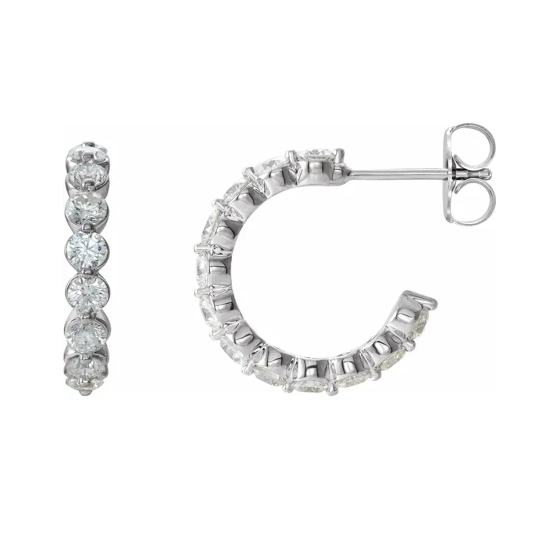 Hoop Moissanite Earrings