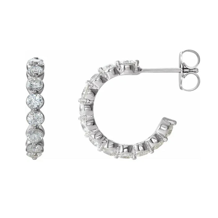 Hoop Moissanite Earrings