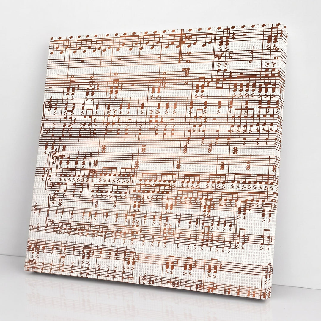 Linen Sheet Music Print