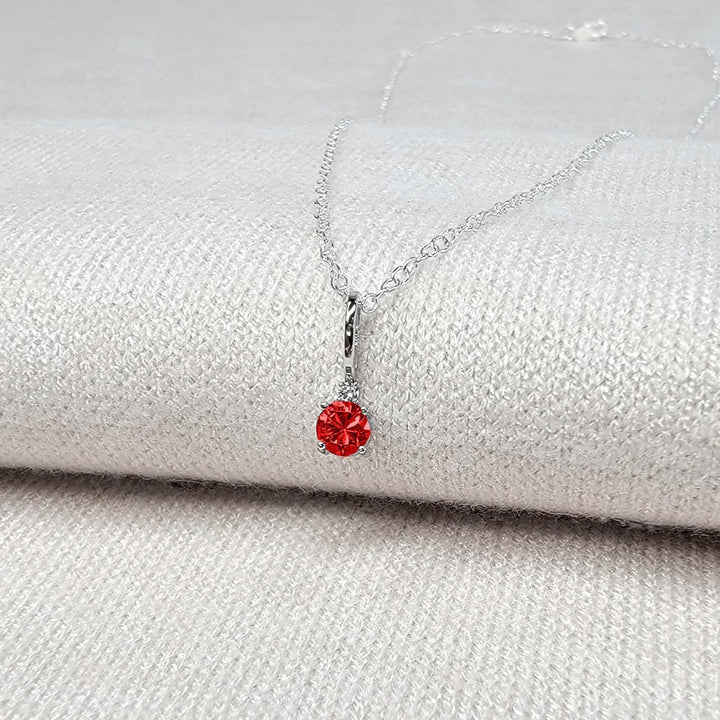 Red Garnet necklace Anniversary Gift