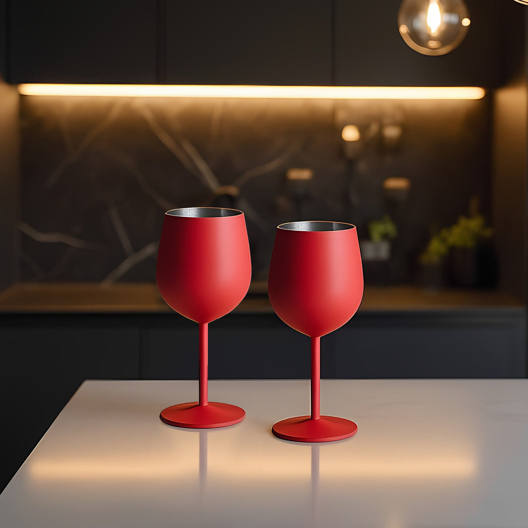 Red Wine Glasses Set Of Two