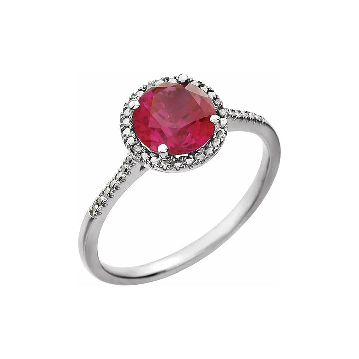 Sterling Silver Ruby Ring For Your 4th Anniversary