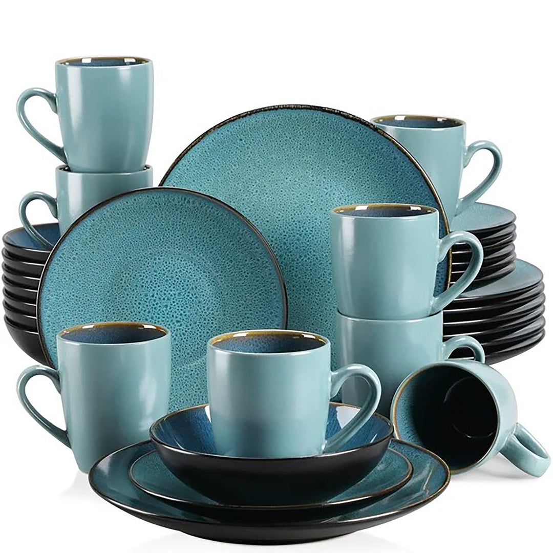 Turquoise China Set - 32 Piece