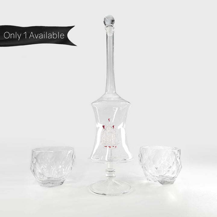 Unique Crystal Whiskey Decanter Glass Set