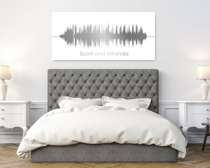 10th Anniversary Canvas- Personalized Sound Wave Canvas