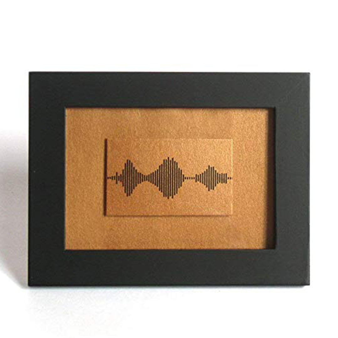 Copper Art- Personalized Soundwave Print
