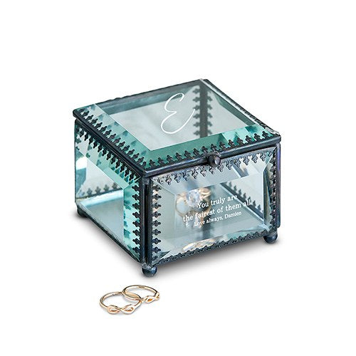 Glass Jewelry Box- Custom Engraved