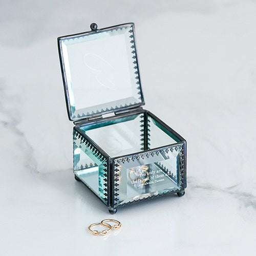 Glass Jewelry Box- Custom Engraved