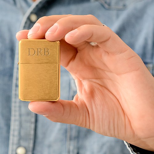 Gold Personalized Monogram Lighter