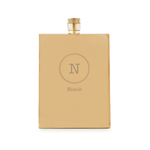 Personalized Gold Hip Flasks For Her