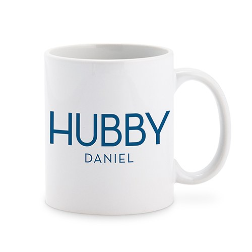 Personalized Hubby Monogram Coffee Mug