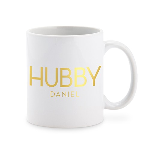 Personalized Hubby Monogram Coffee Mug