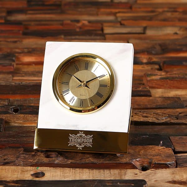 Personalized Marble Clock