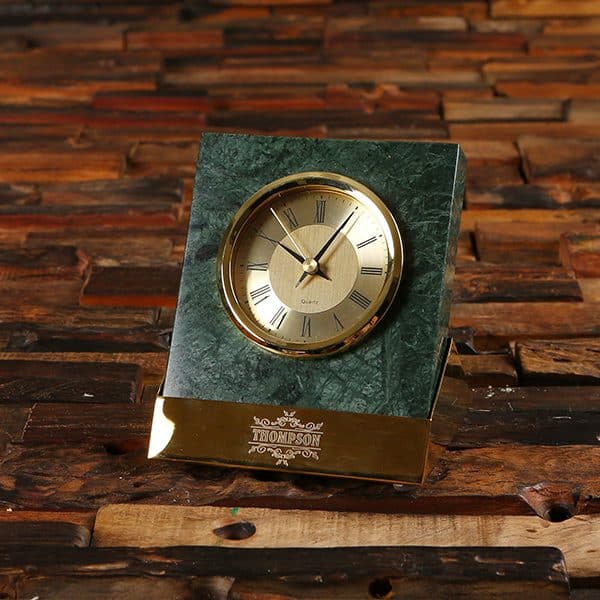 Personalized Marble Clock