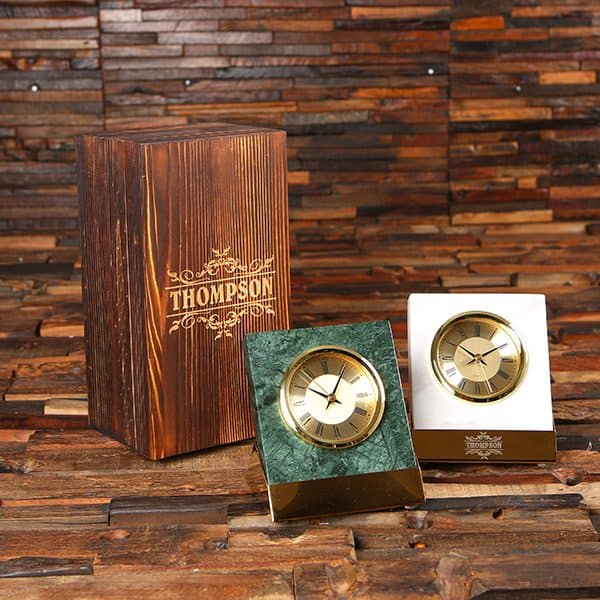 Personalized Marble Clock
