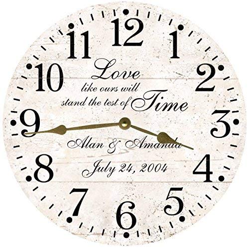 Personalized Wedding Anniversary Wall Clock