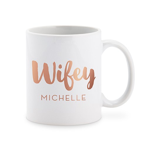Personalized Wifey Monogram Coffee Mug