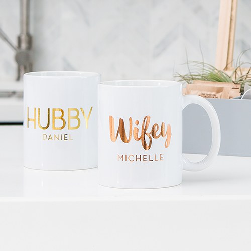Personalized Wifey Monogram Coffee Mug