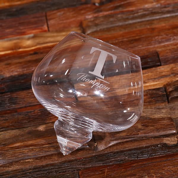 Rocking Whiskey Glass and Serving Tray- Personalized