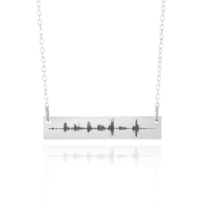 10th anniversary gift sound wave necklace