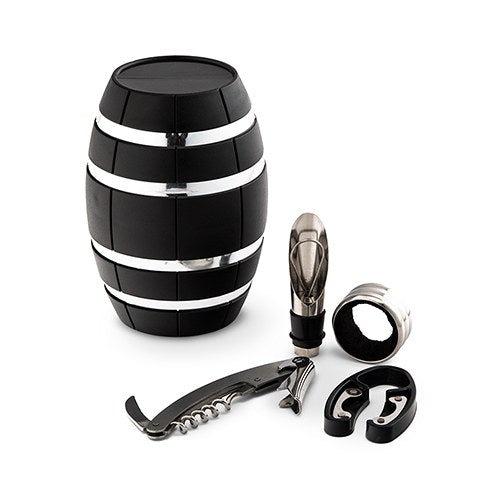 Stainless Steel Mini Wine Barrel- Wine Opener Kit