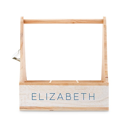 Wood Bottle Holder- Personalized
