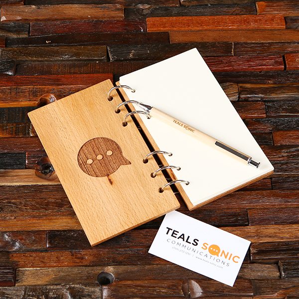 Wood Cover Notebook- Personalized