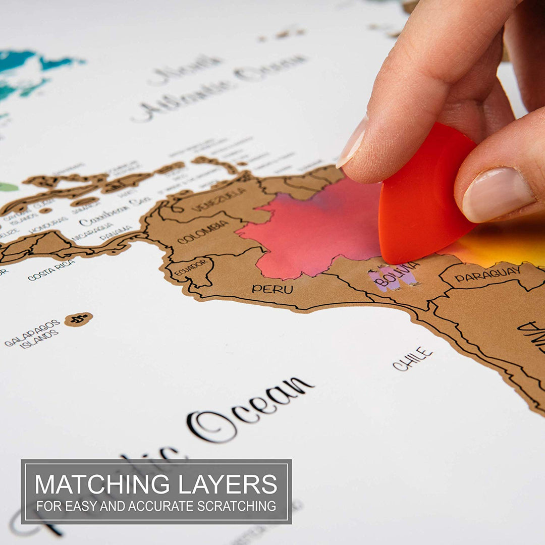 World Travel Map- Scratch Off World Map