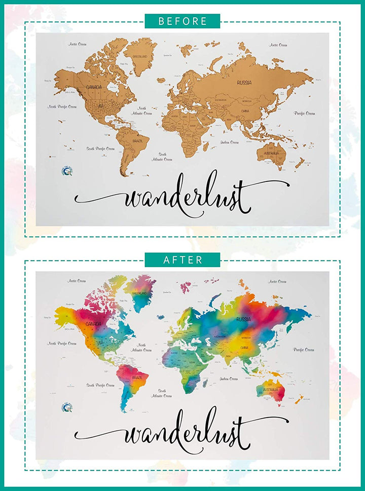 World Travel Map- Scratch Off World Map