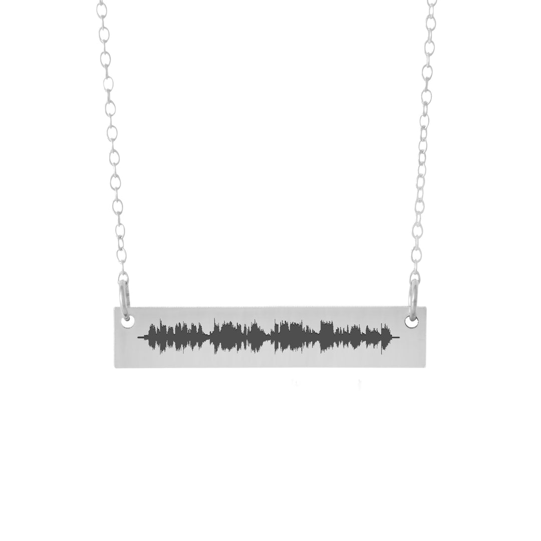 Sound Wave Necklace - 10th Anniversary Gift