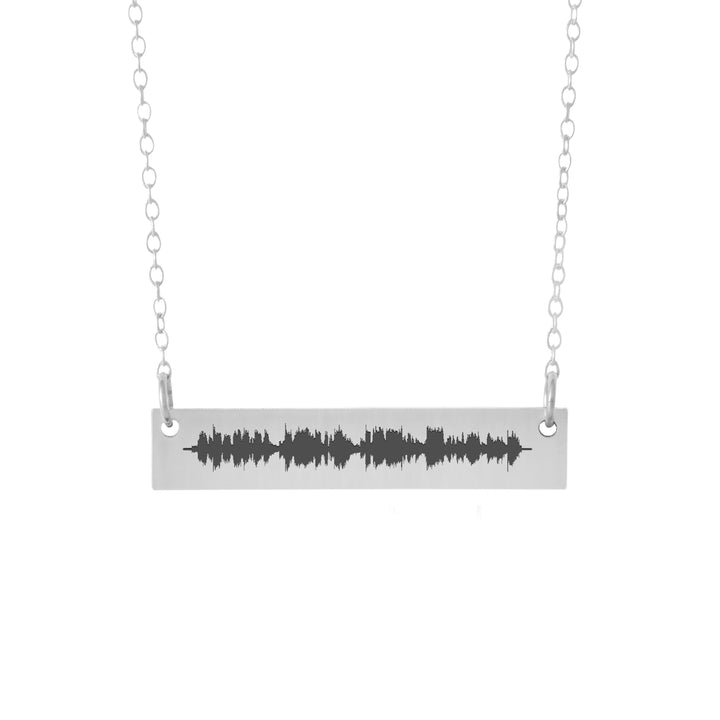 Sound Wave Necklace - 10th Anniversary Gift